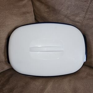 Vintage Tupperware Oval 3 Piece Microwave Steamer